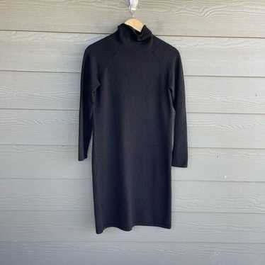 Talbots 100% Italian merino wool black sweater dre