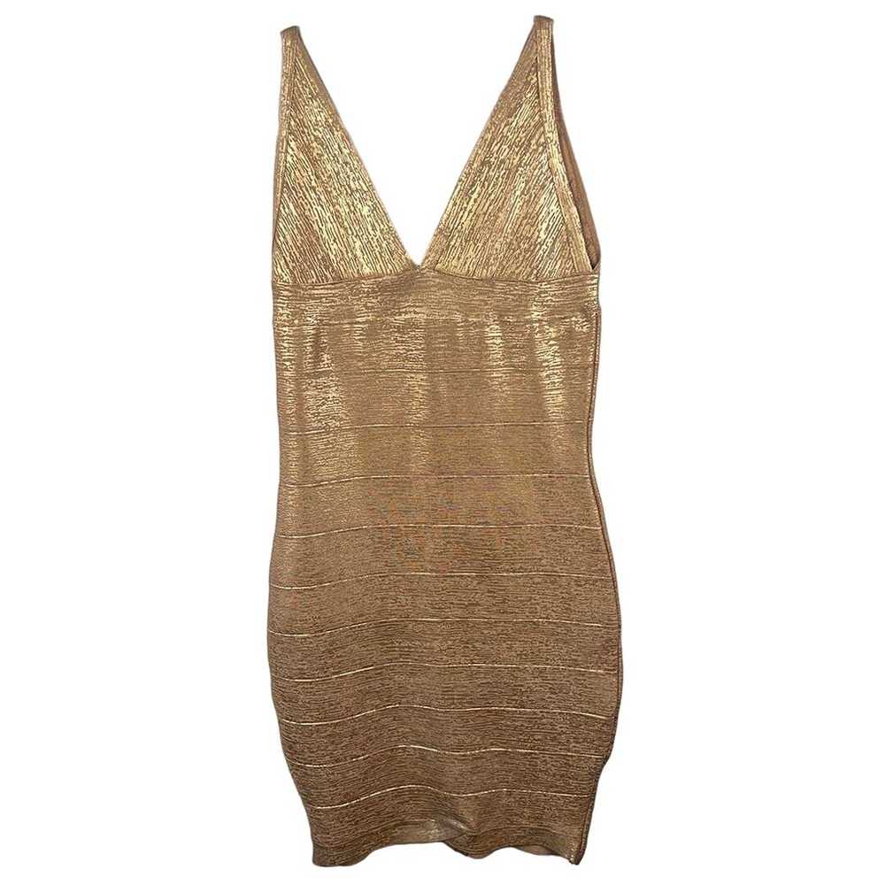 VENUS Bandage Gold Bandage Dress Size Medium - image 3