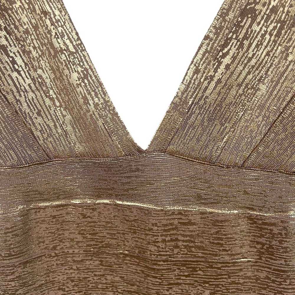 VENUS Bandage Gold Bandage Dress Size Medium - image 4