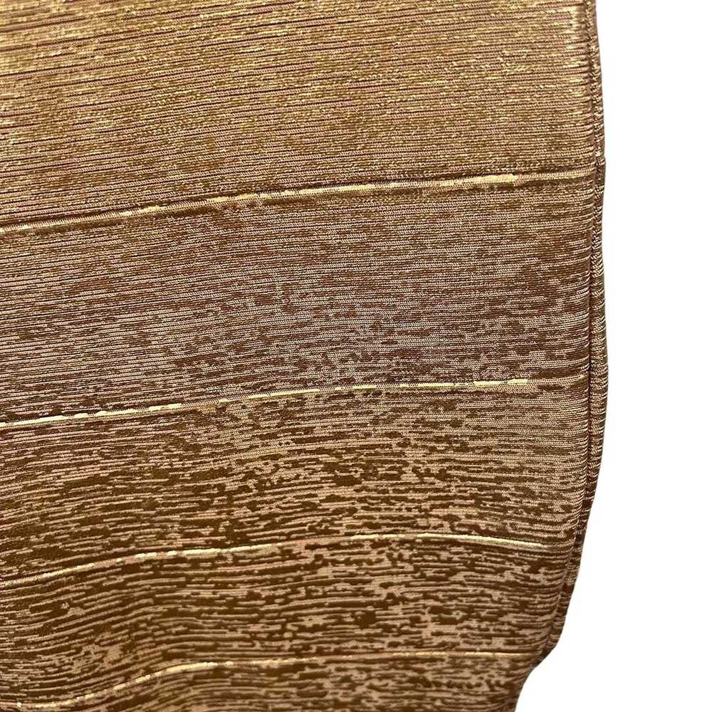 VENUS Bandage Gold Bandage Dress Size Medium - image 6