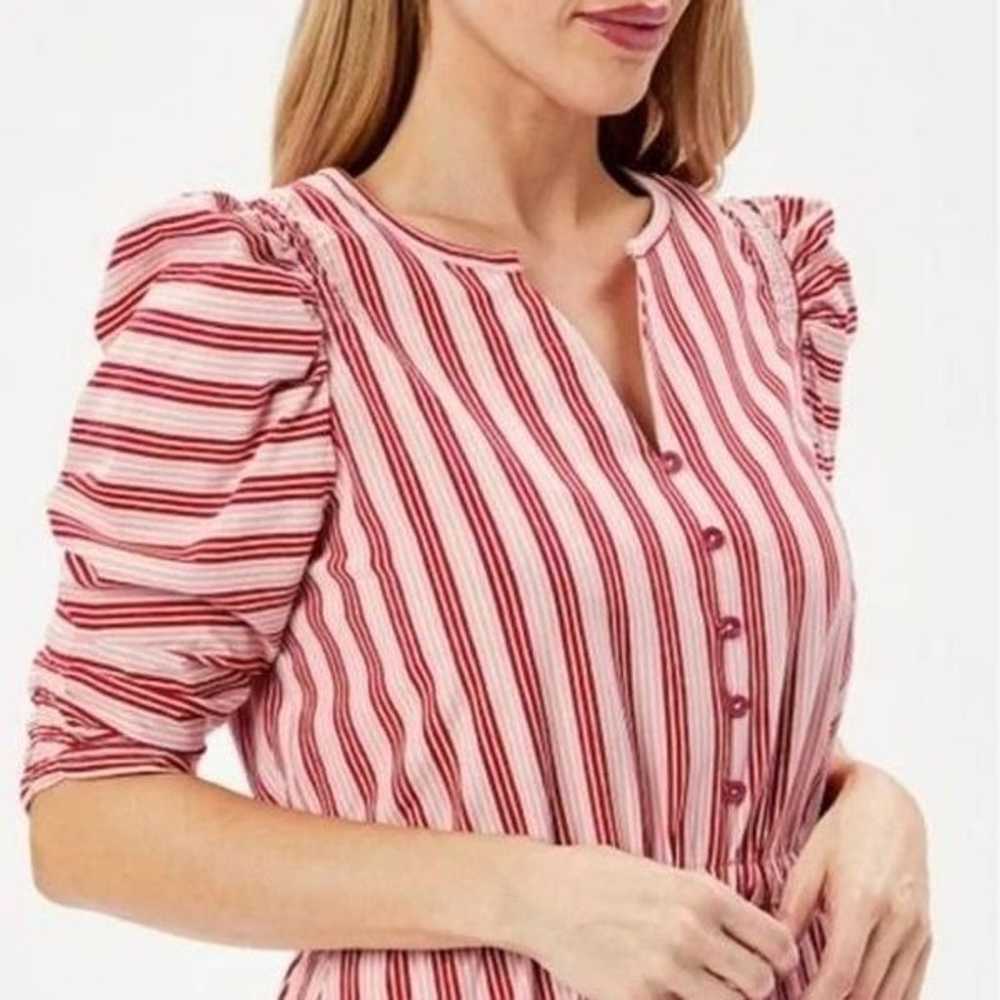 Matilda Jane Heart to Heart Red/White striped Dre… - image 3