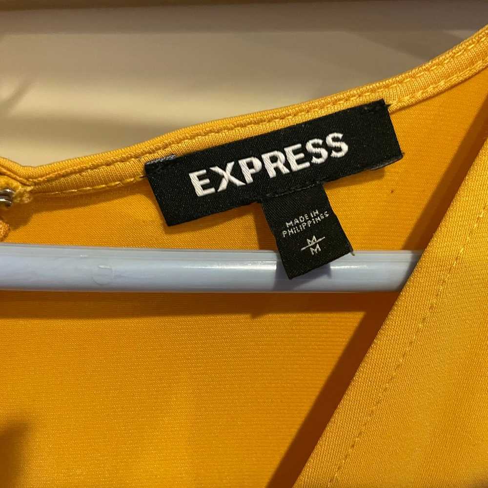 Express Mustard Romper Size Medium - image 2