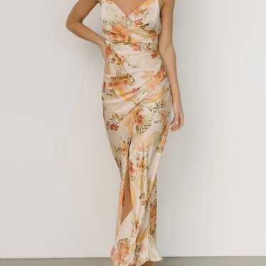 Floral Satin Maxi dress - image 1