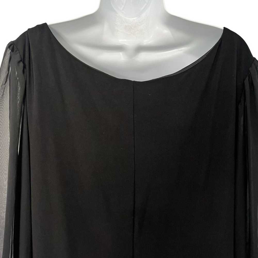 Bisou Bisou Black Studded Long Sheer Open Sleeve … - image 7