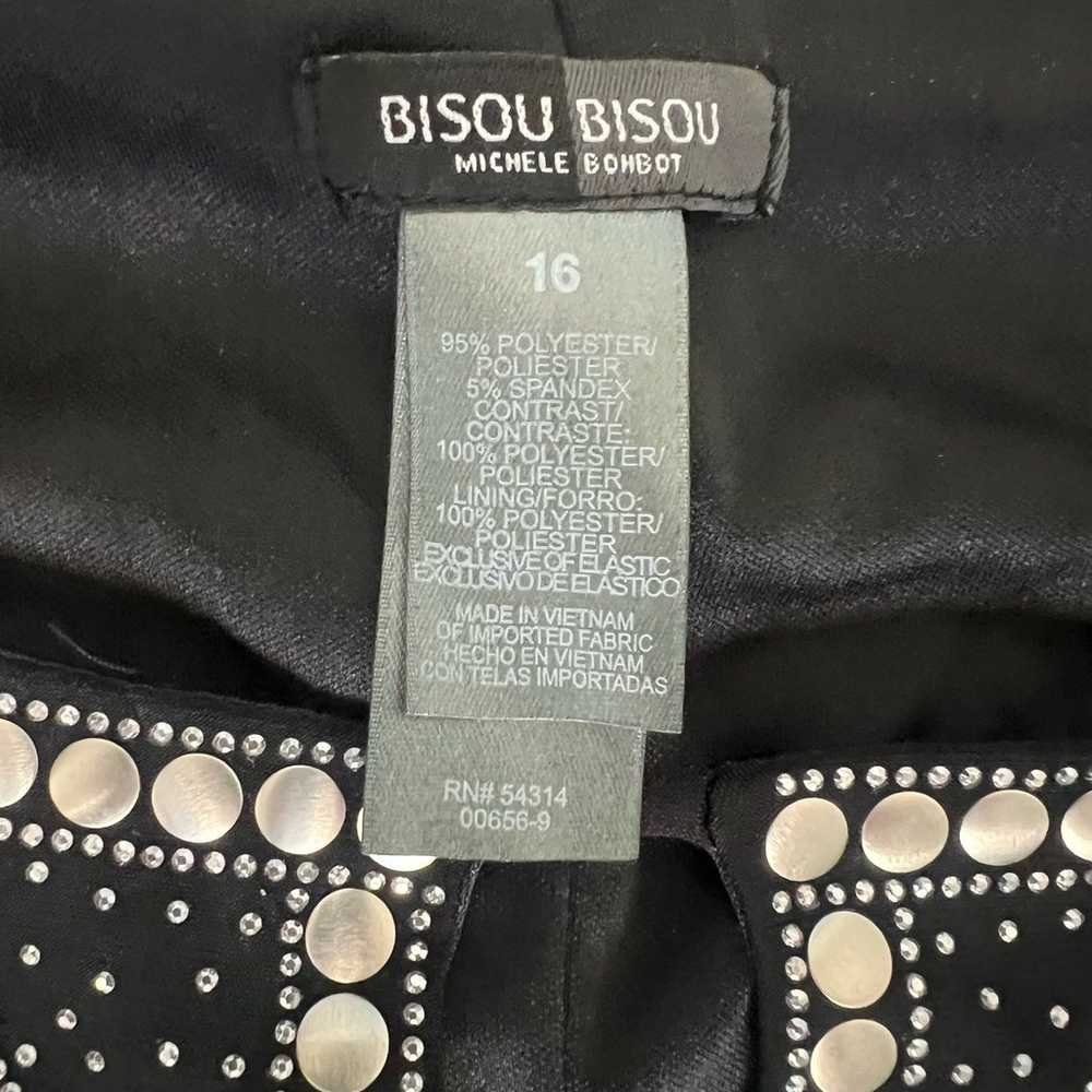 Bisou Bisou Black Studded Long Sheer Open Sleeve … - image 8