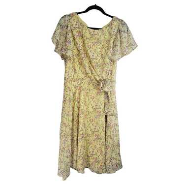 Nichole Miller Adult Yellow Fit Flare Flowy Lined 