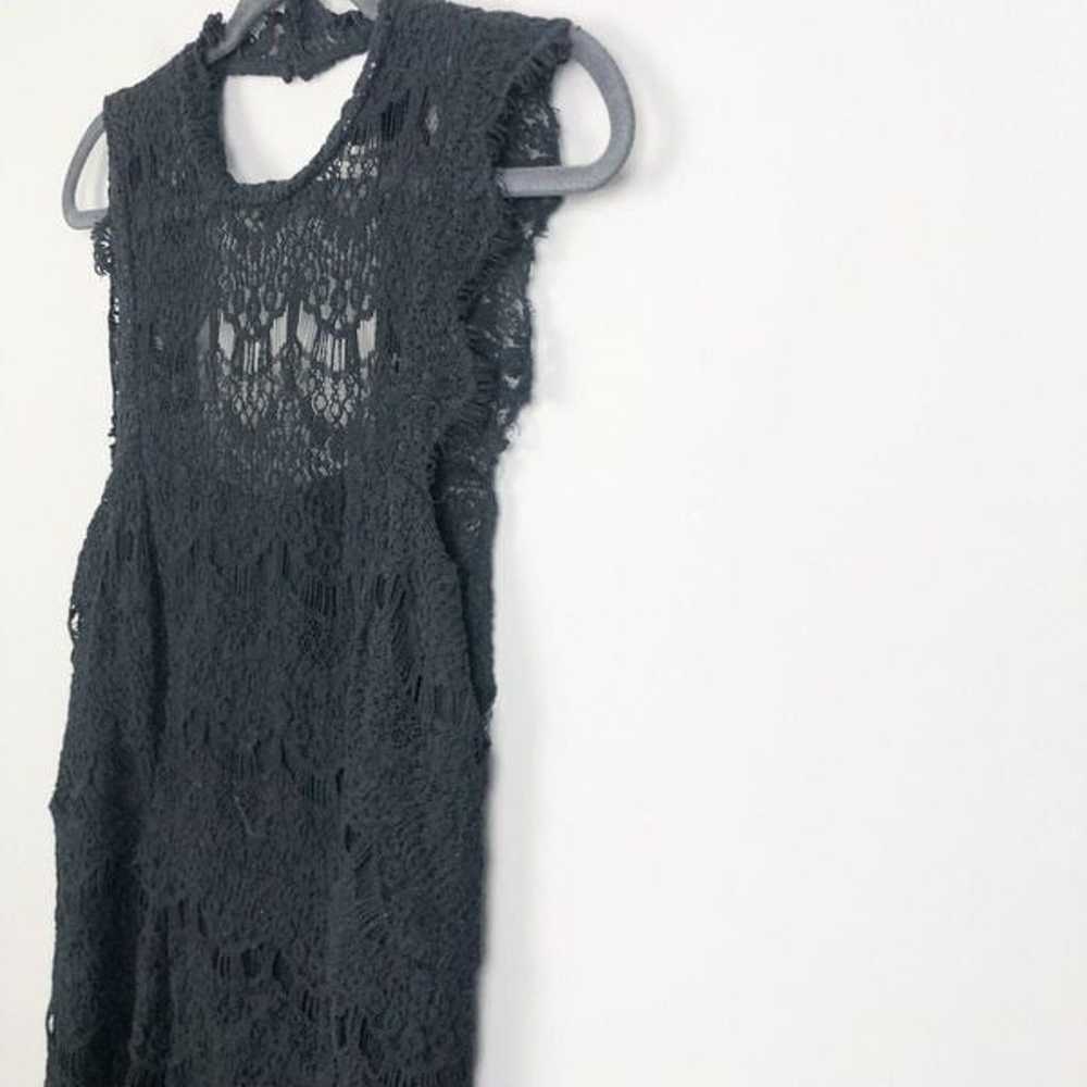 Free People Daydreamer Lace Dress Black - image 6