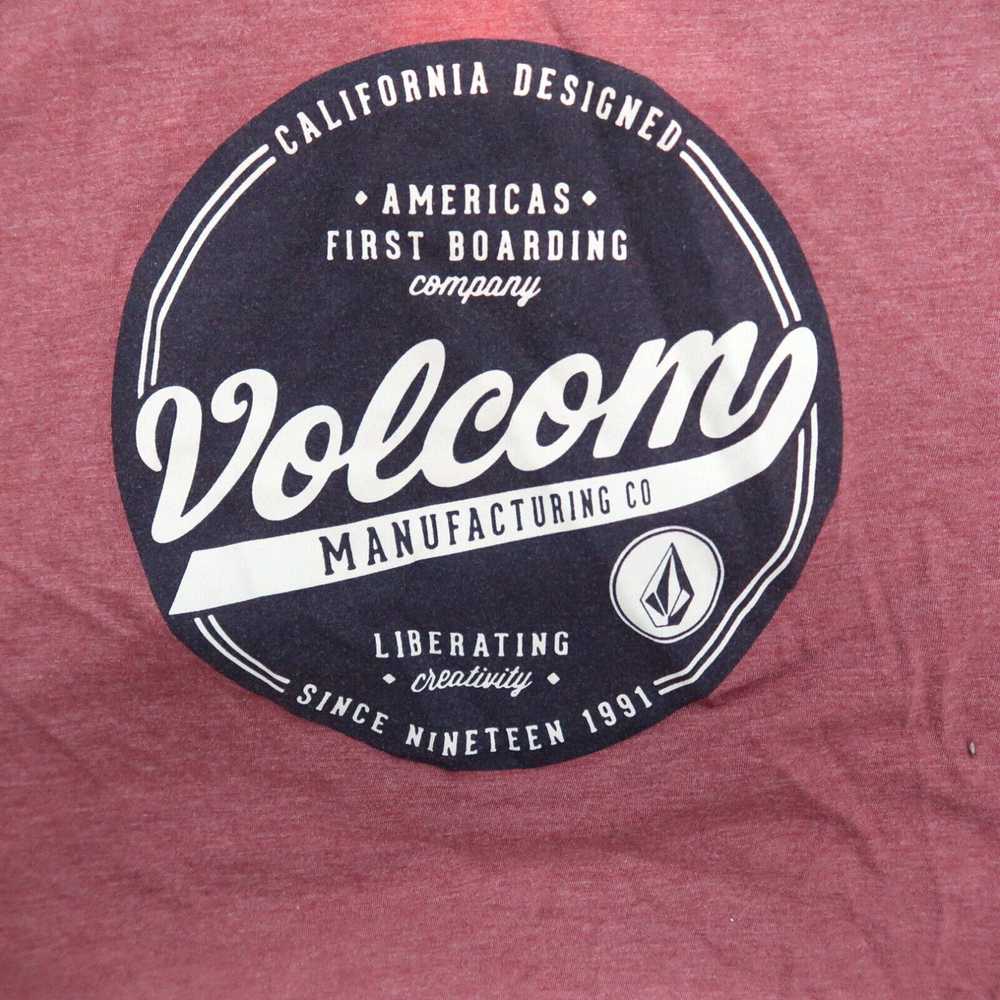 Volcom Volcom Stone red T Shirt Men's medium Skat… - image 2