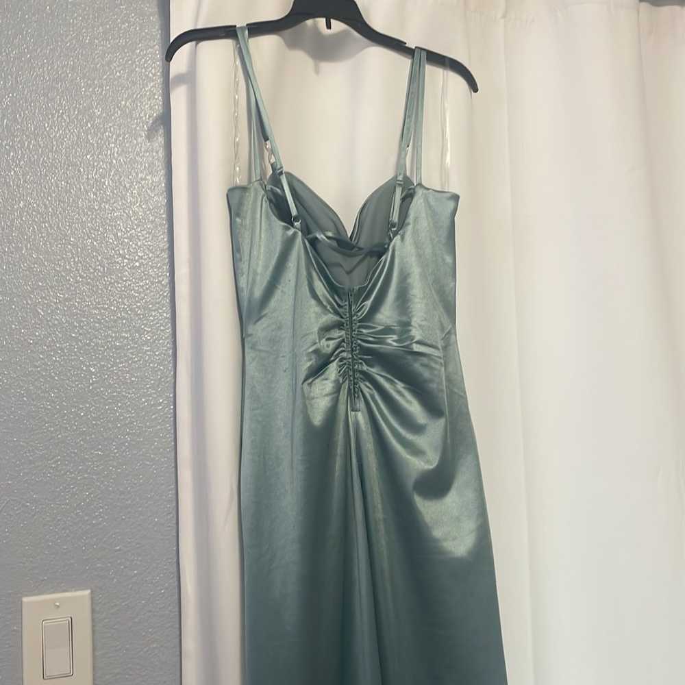 Teal long dress - image 3