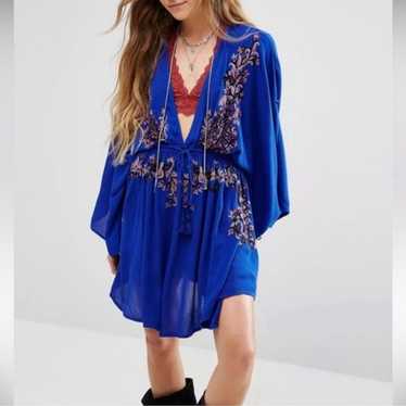 Free People, Pretty Pineapple Embroidered Dress, X
