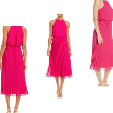 Sam Edelman Pink Pleated Flowy Maxi Dress