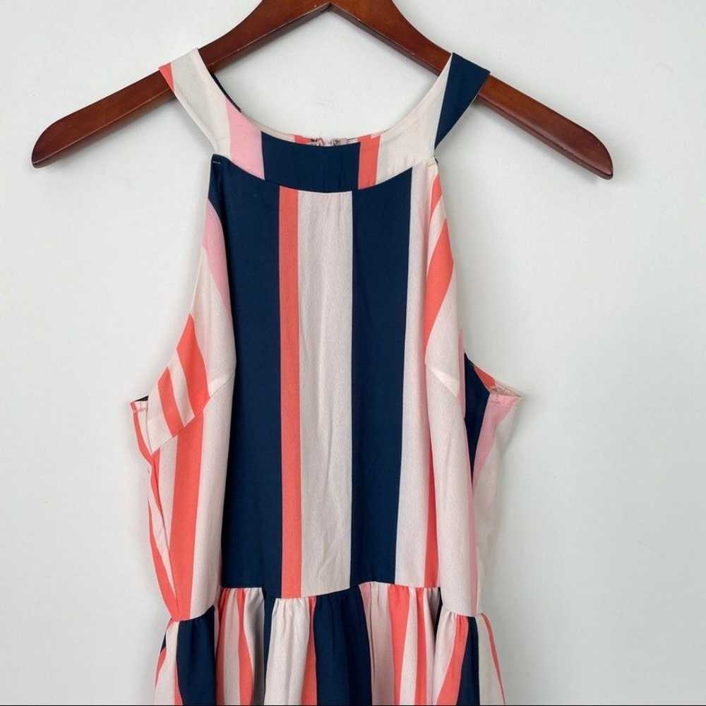 Blushing Heart Halter Striped High Low Maxi Dress… - image 6