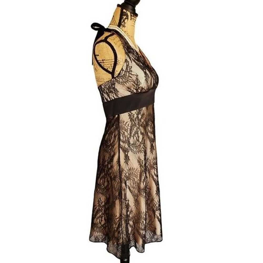 Women's Dress 4 Black Halter Elegant Lace Gold Su… - image 3