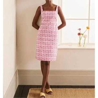 Boden Yolande pink pineapple shift dress size 8 - image 1
