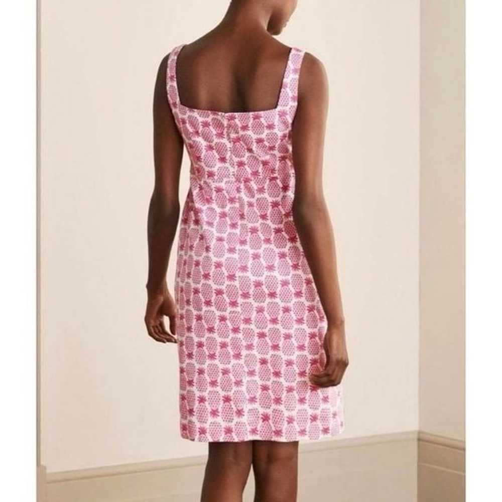 Boden Yolande pink pineapple shift dress size 8 - image 3