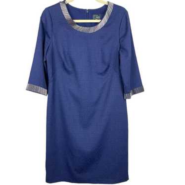 Adrianna Papell Navy embellished Dress Size 12