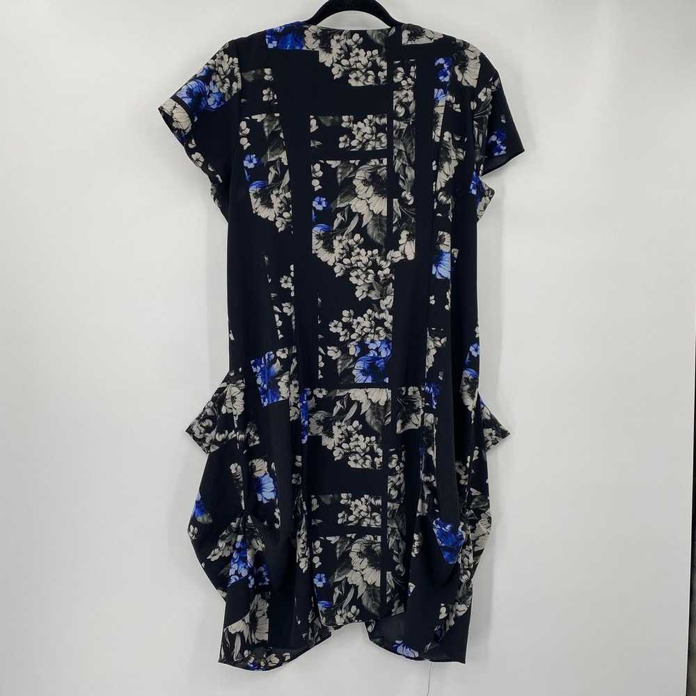 City Chic Floral Print Dress Fit & Flare Full Zip… - image 4