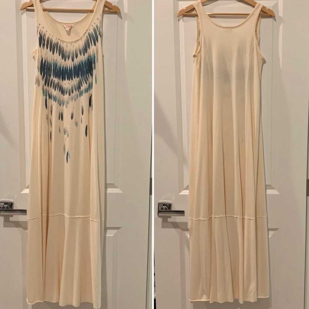 Free People Watercolor Feathers Maxi Dress - image 6