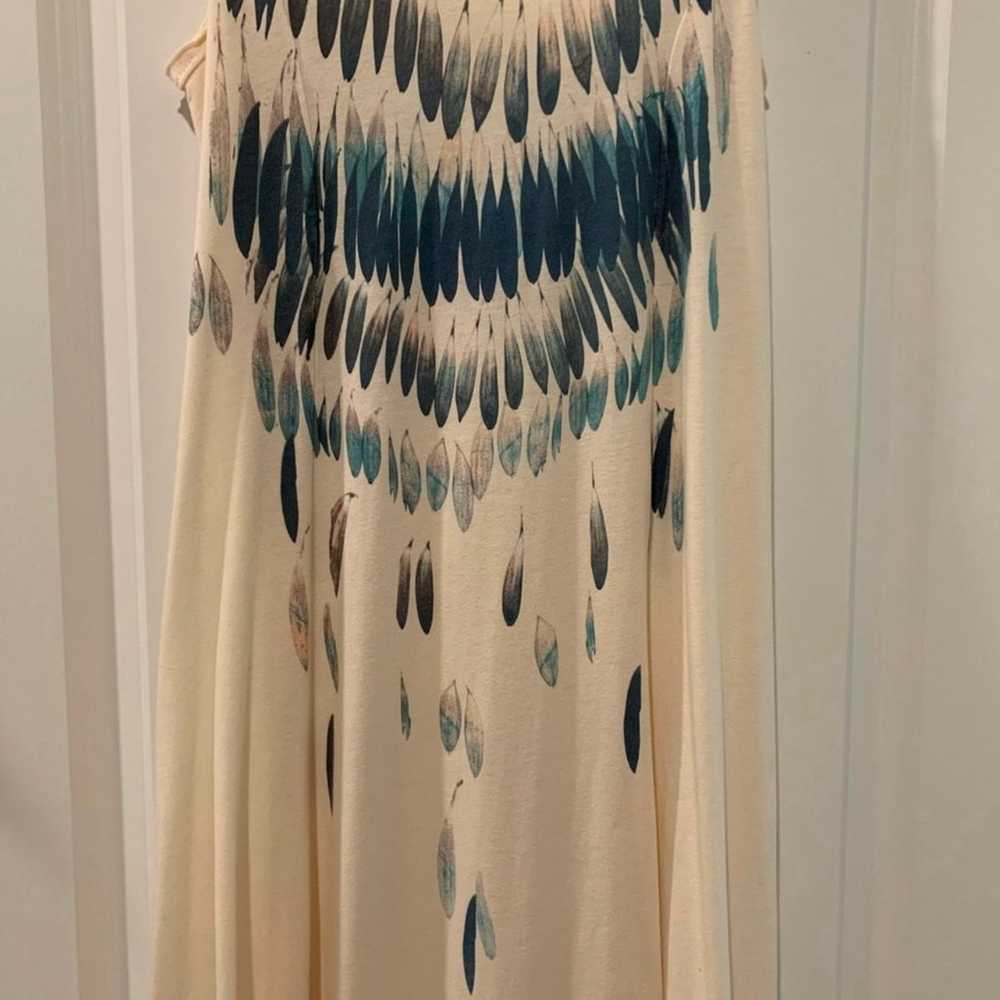 Free People Watercolor Feathers Maxi Dress - image 9