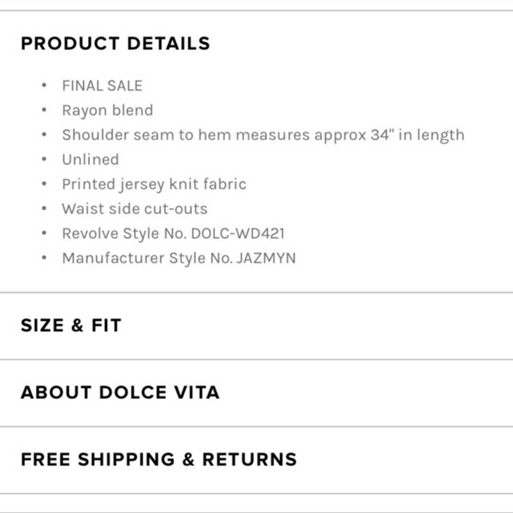 Dolce Vita Mini Dress - image 3