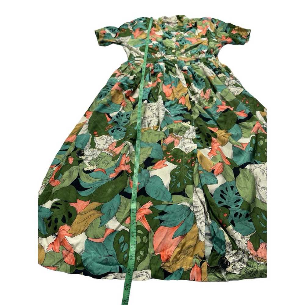 CAROL ANDERSON 80s Vintage Tropical Safari Dress … - image 9