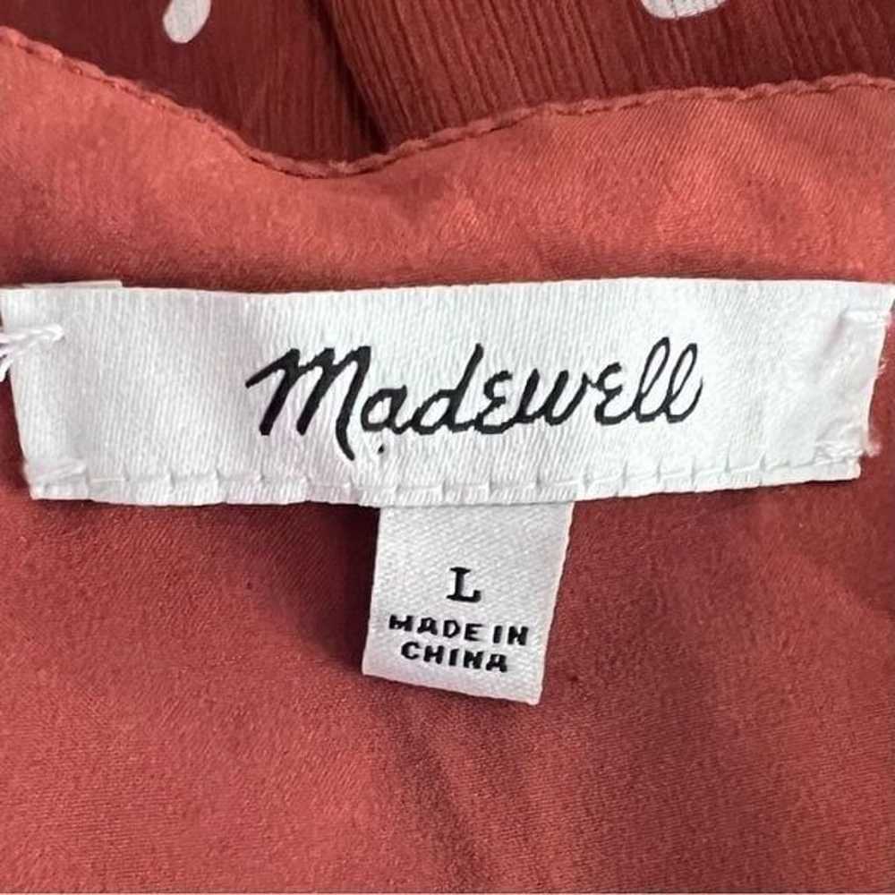 Madewell Smocked Waist Polka Dot Mini Dress Size L - image 7