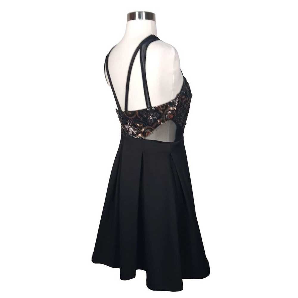 Faviana Fit And Flare Dress Women's Black Sequin … - image 5