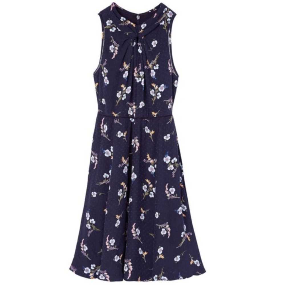 Rebecca Taylor Silk Natalie Floral Mini Dress Blu… - image 1