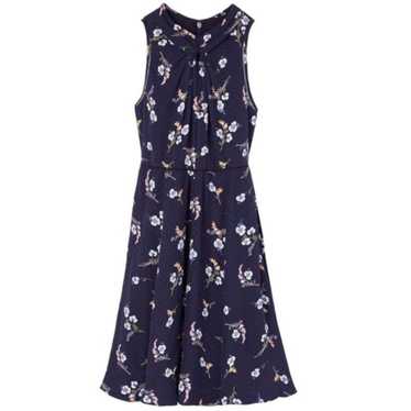 Rebecca Taylor Silk Natalie Floral Mini Dress Blu… - image 1