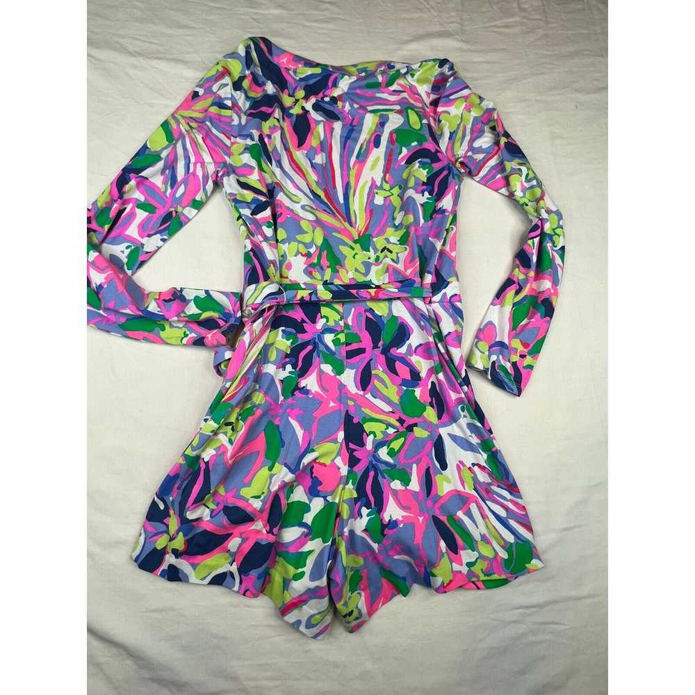 Lilly Pulitzer Twyla Wrap Romper Womens Small Col… - image 11