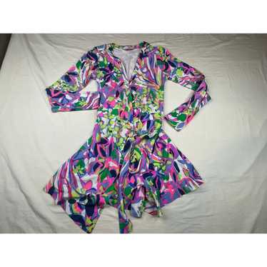 Lilly Pulitzer Twyla Wrap Romper Womens Small Col… - image 1