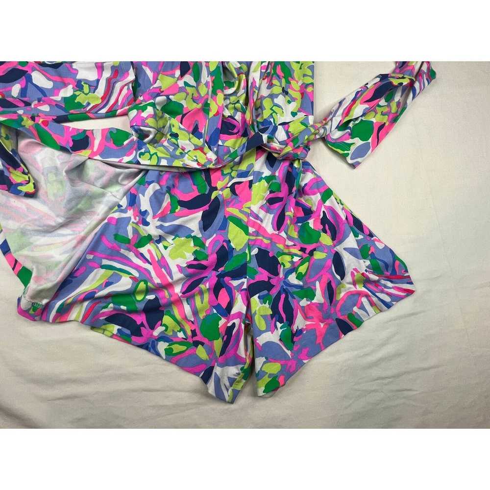Lilly Pulitzer Twyla Wrap Romper Womens Small Col… - image 9