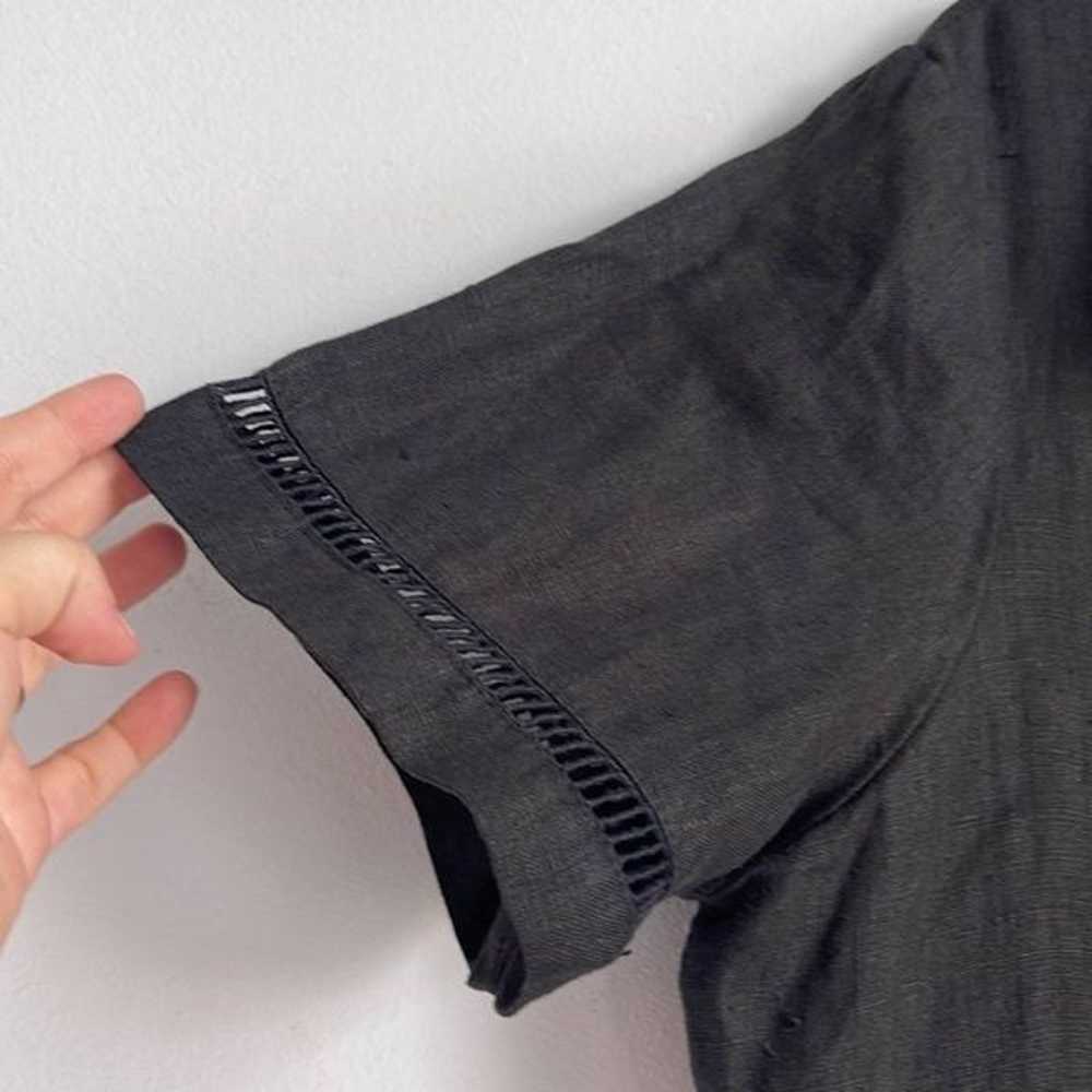 Vintage MATCH 100% linen short sleeve button down… - image 3