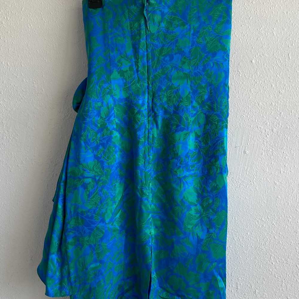 Silk strapless dress - image 6