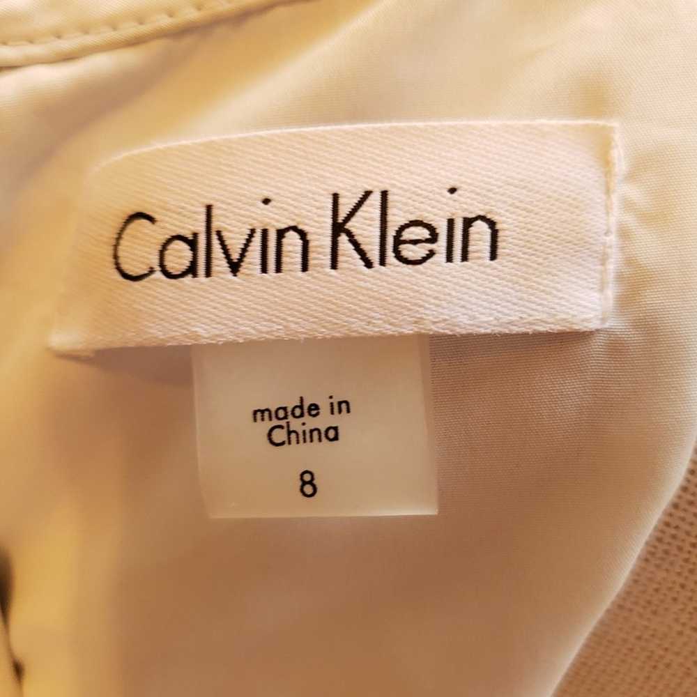CALVIN KLEIN BLACK & WHITE LAZER CUT DRESS SIZE 8 - image 6