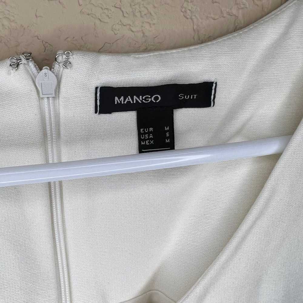 Cream and Black Sleeveless Mango Dress - Size: Me… - image 2