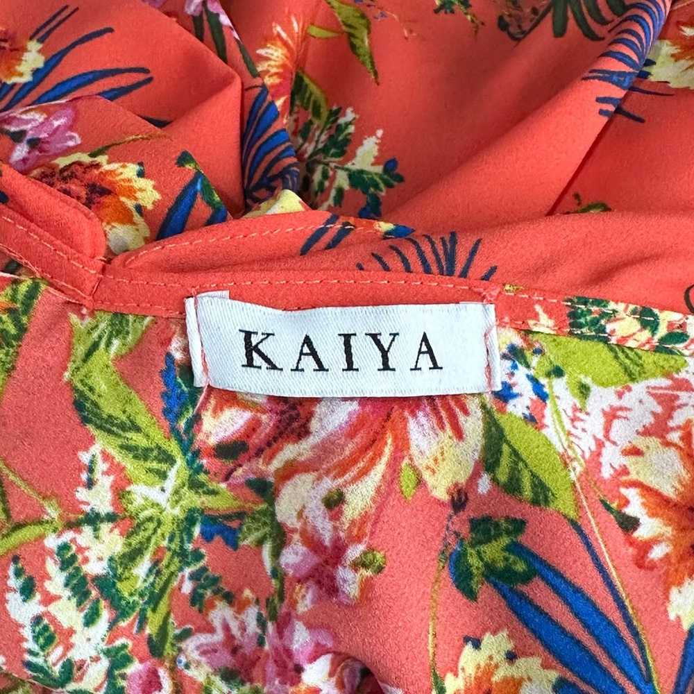 kaiya floral ruffle wrap high low dress Size L - image 6