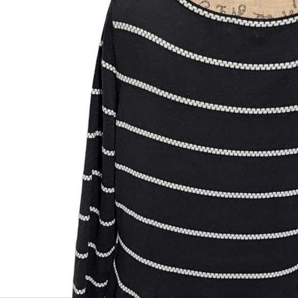 ELIZA J  Fit & Flare Striped Long Sleeve Wrap Dre… - image 4