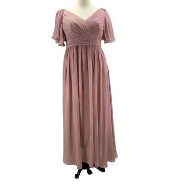 LAVETIR SZ 18 2X plus pink pleated flutter sleeve… - image 1