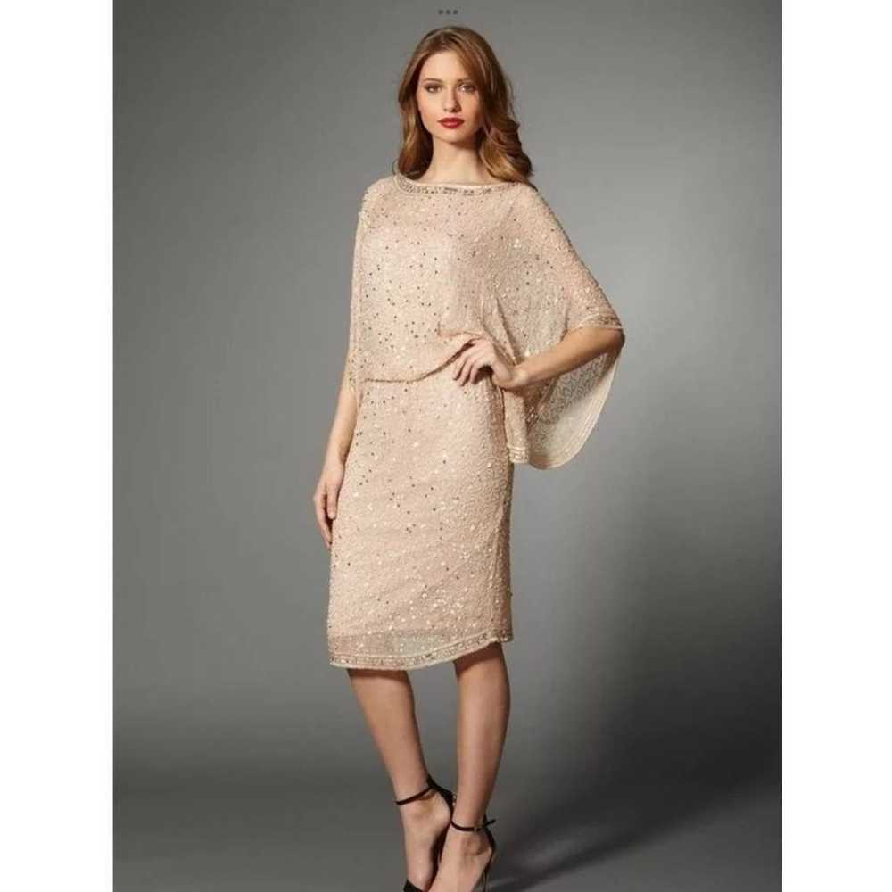 Patra Beaded Blush Dress Size 6 - image 1