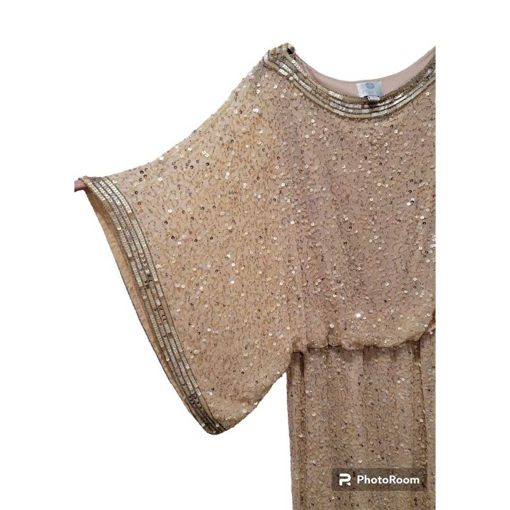 Patra Beaded Blush Dress Size 6 - image 6