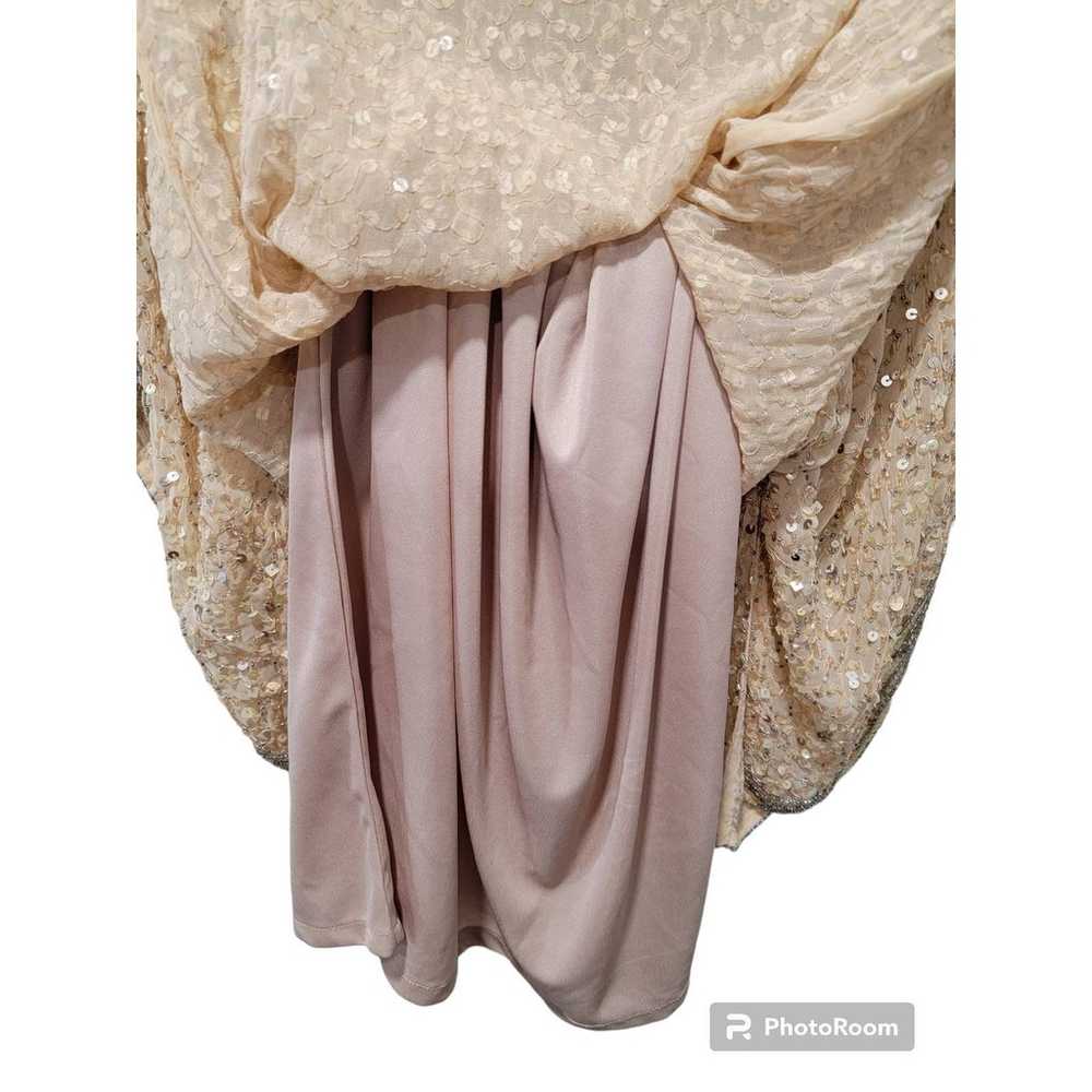 Patra Beaded Blush Dress Size 6 - image 9