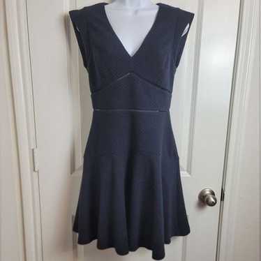 REBECCA TAYLOR Navy Fit And Flare Dress - image 1