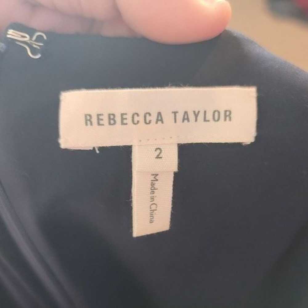 REBECCA TAYLOR Navy Fit And Flare Dress - image 9