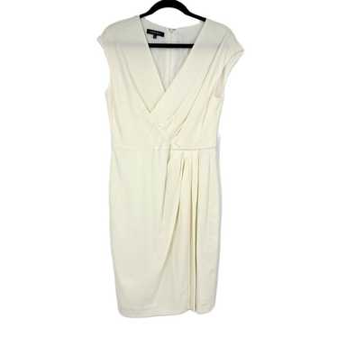 Lafayette 148 Short Sleeve Surplice Sheath Dress … - image 1