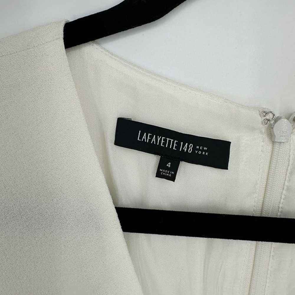 Lafayette 148 Short Sleeve Surplice Sheath Dress … - image 5