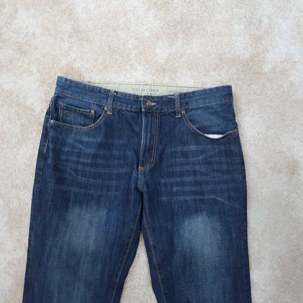 Vintage Sonoma Straight Leg Jeans Men's 36x34 Blu… - image 2