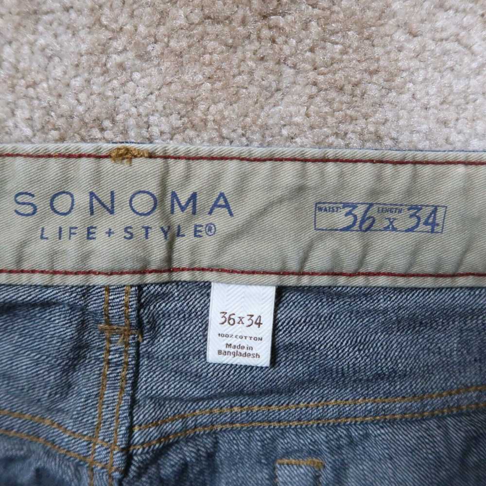 Vintage Sonoma Straight Leg Jeans Men's 36x34 Blu… - image 3
