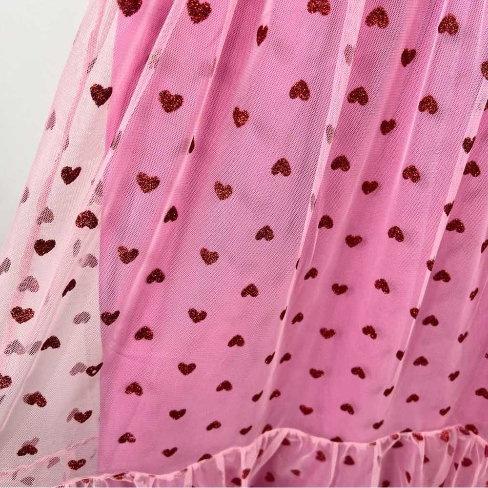 Betsey Johnson Classically Pink Heart Mesh Tulle … - image 7