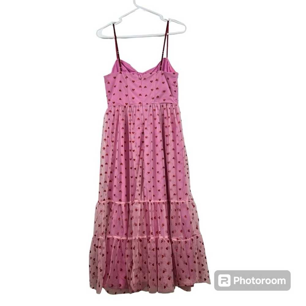 Betsey Johnson Classically Pink Heart Mesh Tulle … - image 8